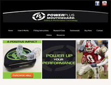 Tablet Screenshot of powerplusmouthguard.com
